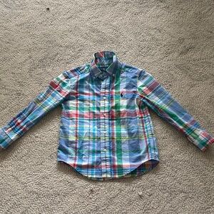 Ralph Lauren Boys Colorful Plaid Button Down Shirt
